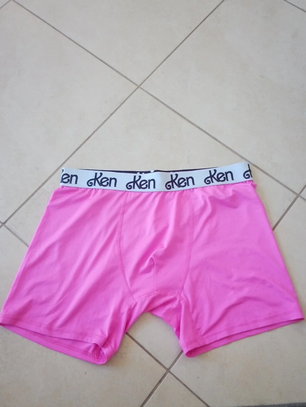 Barbie Pink Men's Boxer Briefs with White Logo Waistband